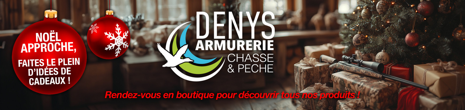 Préparez vos cadeaux de Noël chez Armurerie Denys